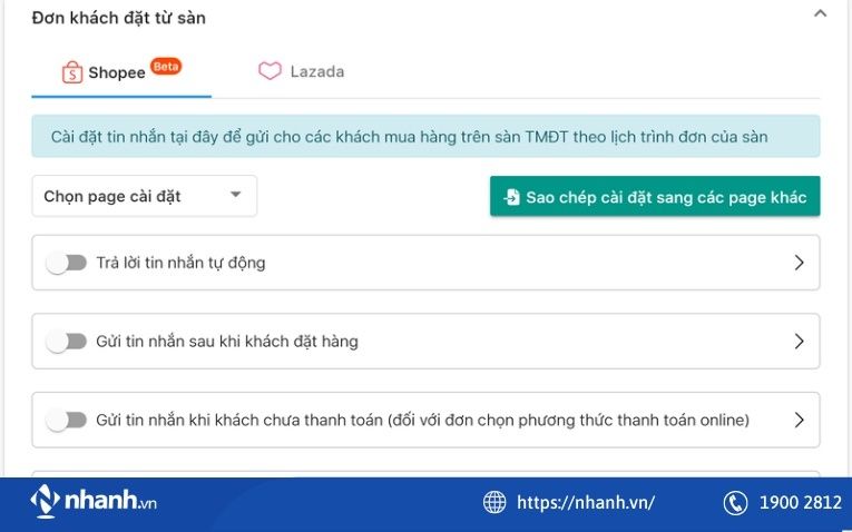 Sử dụng Vpage - hỗ trợ chốt đơn tự động